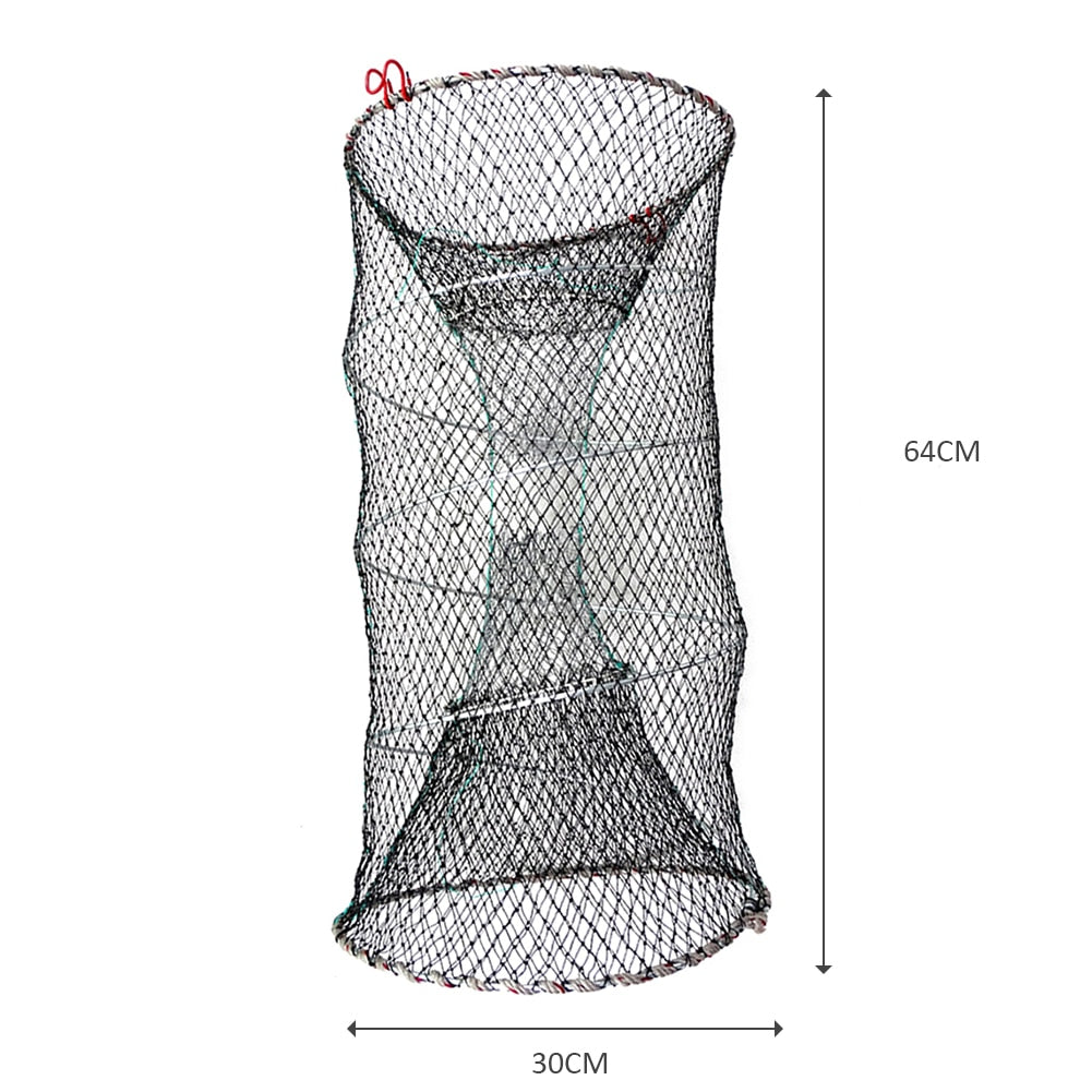 Foldable Bait Cast Mesh Fish Trap