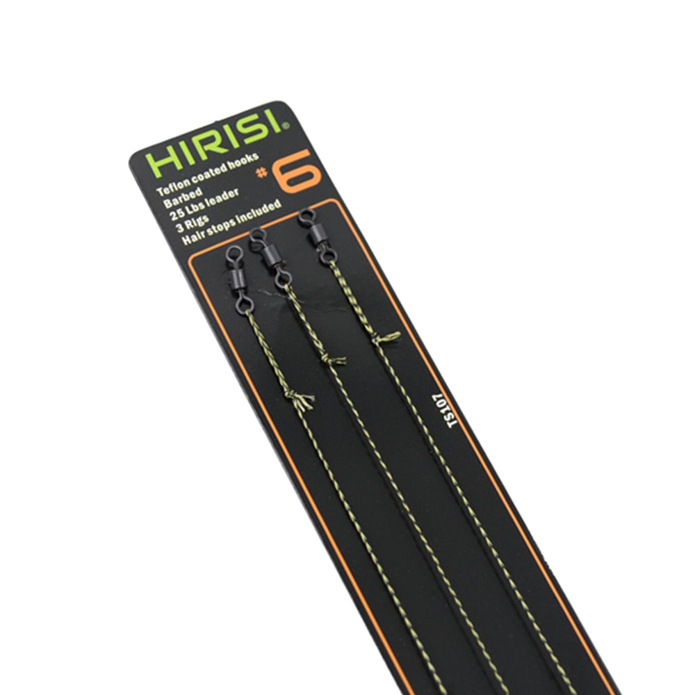 3 x Carp Fishing Hooks Ready Made Fishing Rig