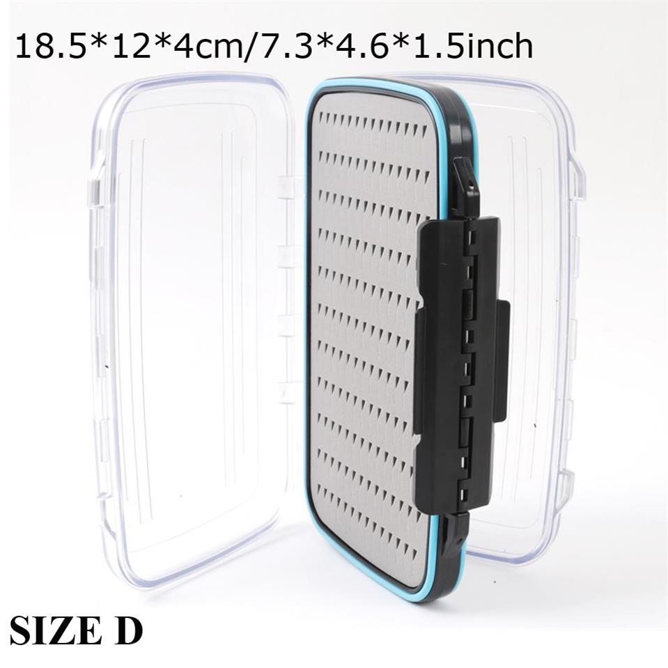 Maximum catch Fly Box Waterproof Slit Foam High Density 4 size Fly Fishing Tackle Box