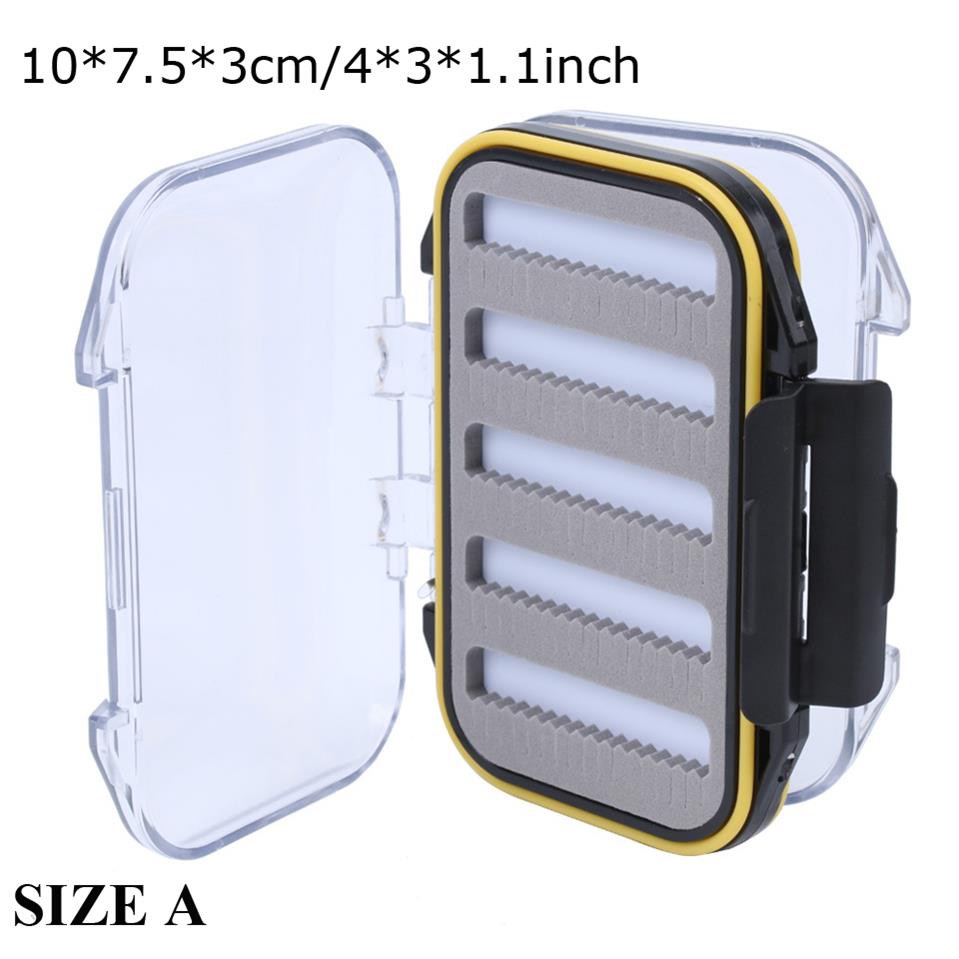Maximum catch Fly Box Waterproof Slit Foam High Density 4 size Fly Fishing Tackle Box