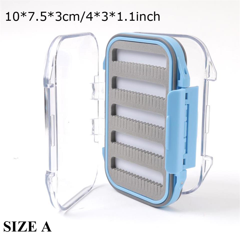 Maximum catch Fly Box Waterproof Slit Foam High Density 4 size Fly Fishing Tackle Box
