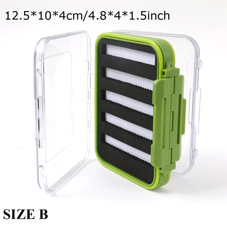 Maximum catch Fly Box Waterproof Slit Foam High Density 4 size Fly Fishing Tackle Box