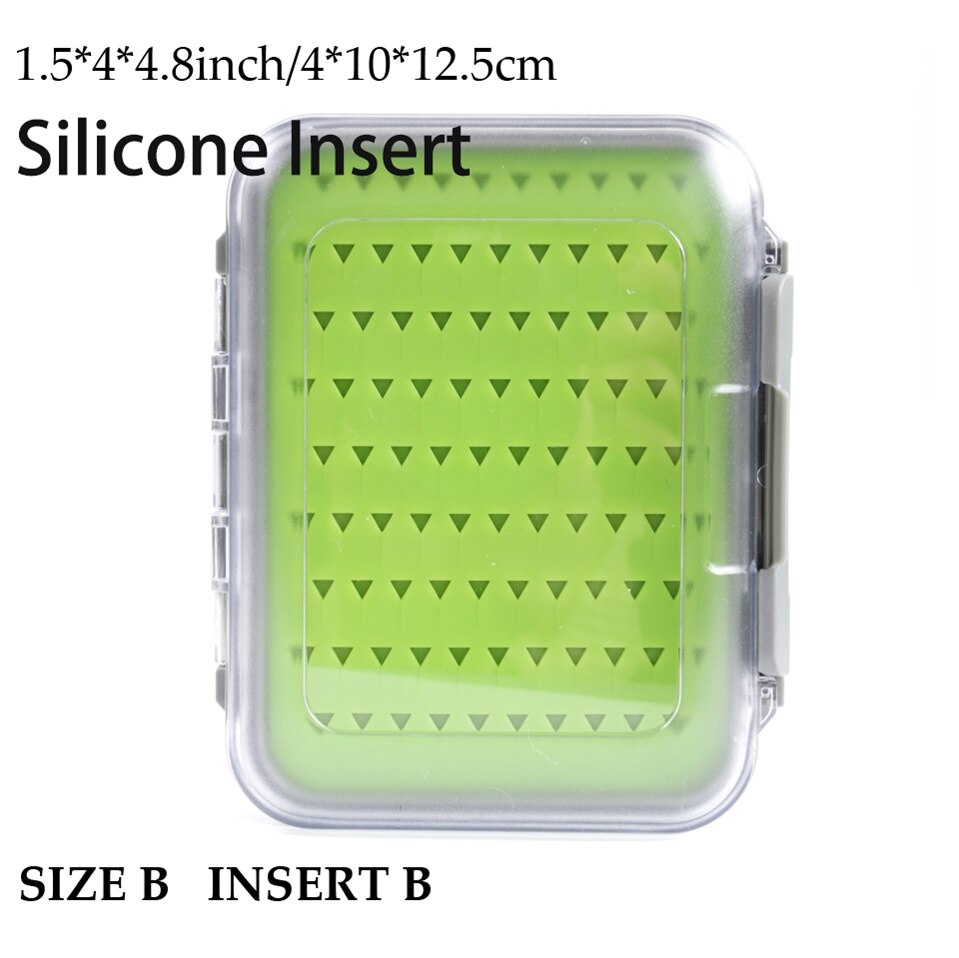 Maximum catch Fly Box Waterproof Slit Foam High Density 4 size Fly Fishing Tackle Box