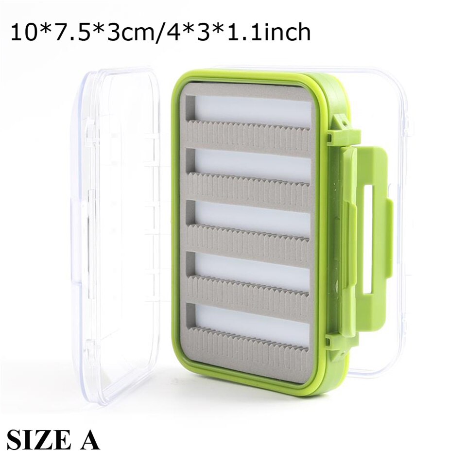 Maximum catch Fly Box Waterproof Slit Foam High Density 4 size Fly Fishing Tackle Box