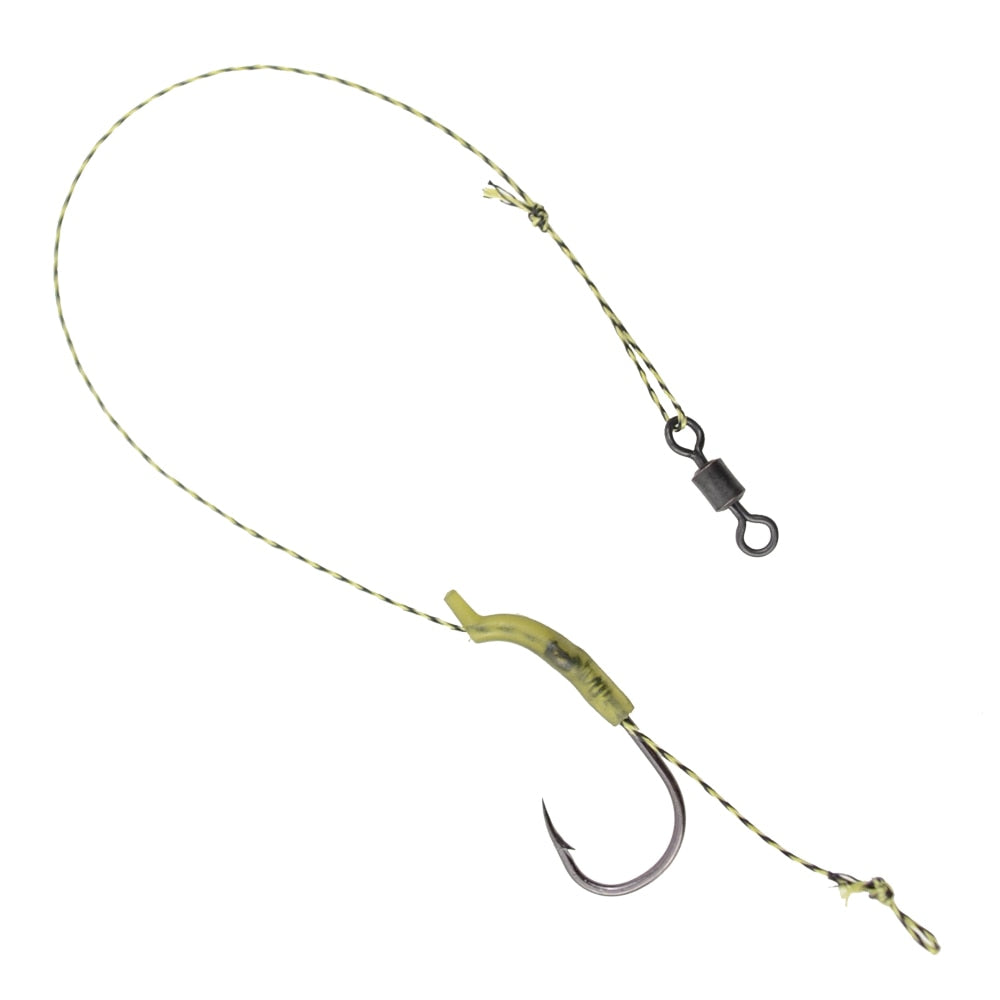 3 x Carp Fishing Hooks Ready Made Fishing Rig