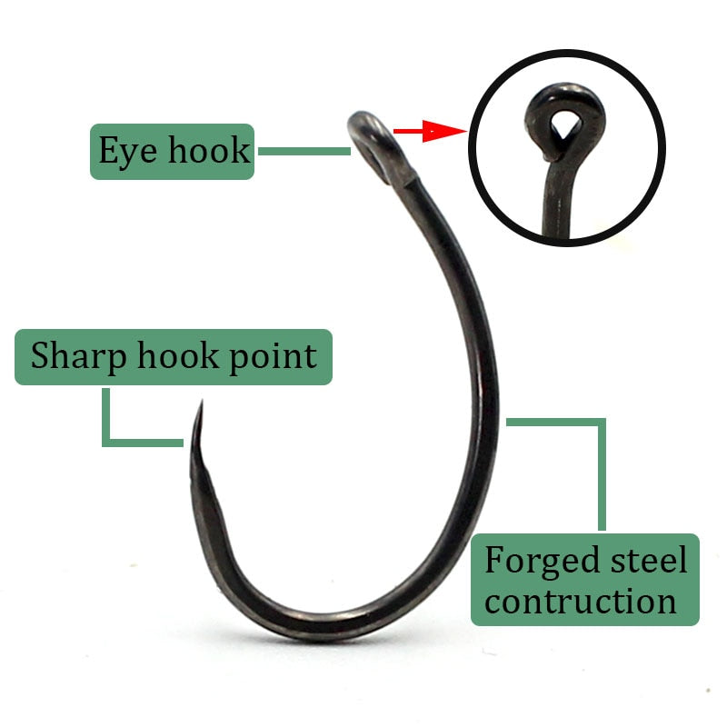 50PCS Stainless Steel Barbed hooks
