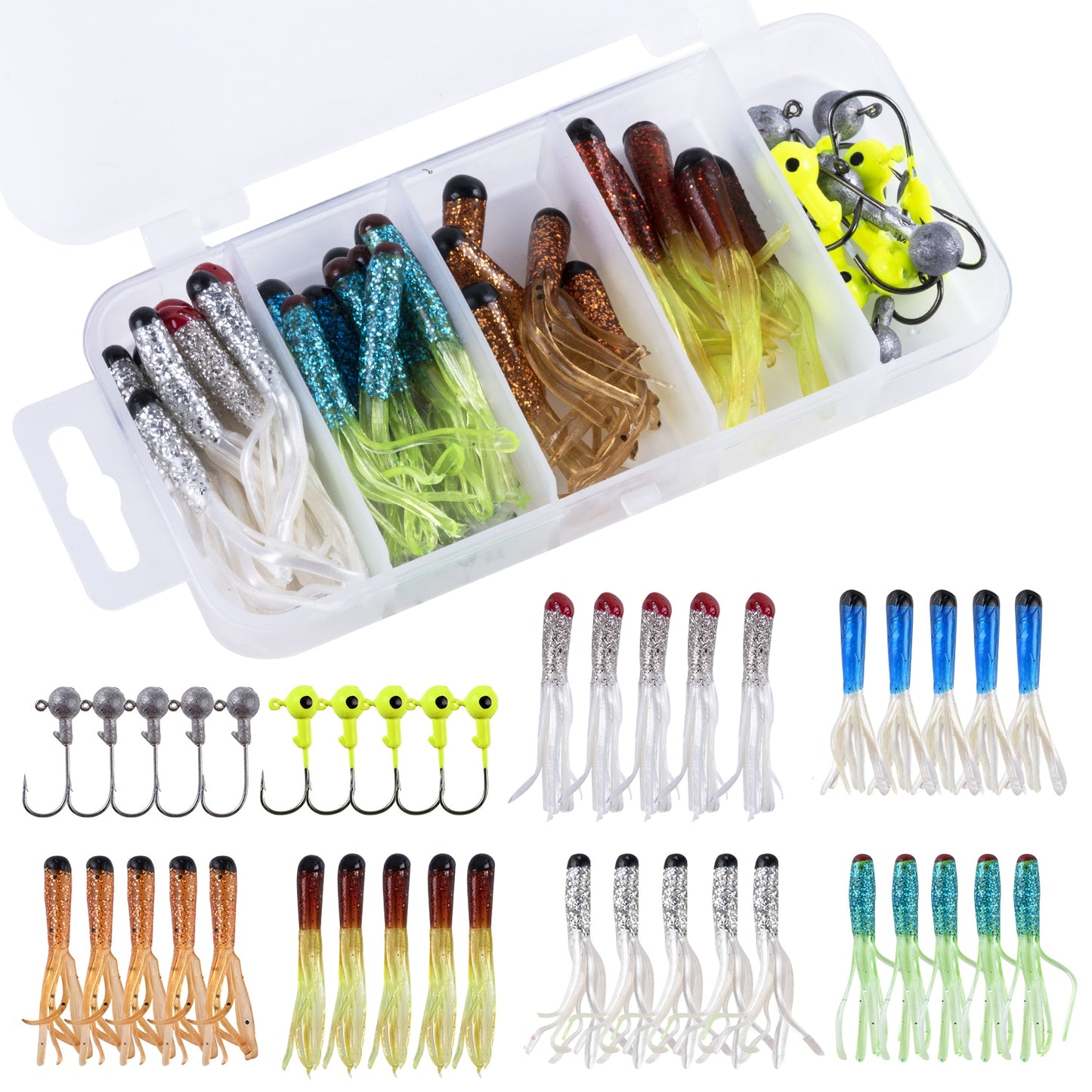 40 pcs Soft Lure Kit