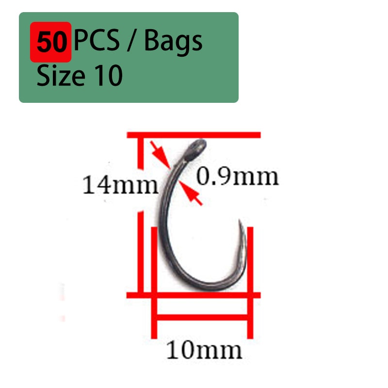 50PCS Stainless Steel Barbed hooks