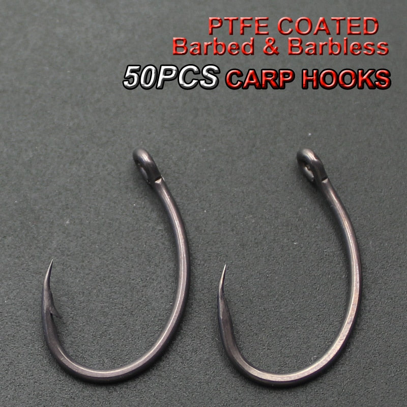 50PCS Stainless Steel Barbed hooks