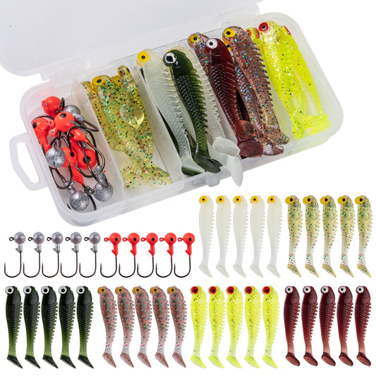 40 pcs Soft Lure Kit