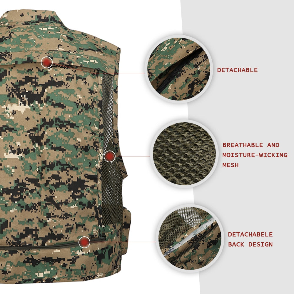 Detachable Outdoor Fishing Vest
