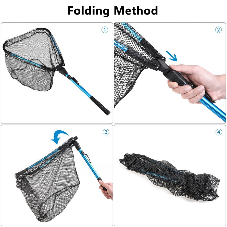 Ultralight Portable Aluminum Alloy Folding Fishing Net