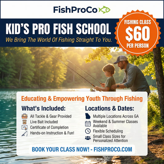 Fishing Classes ( $60 per person) Kids Pro Fish School