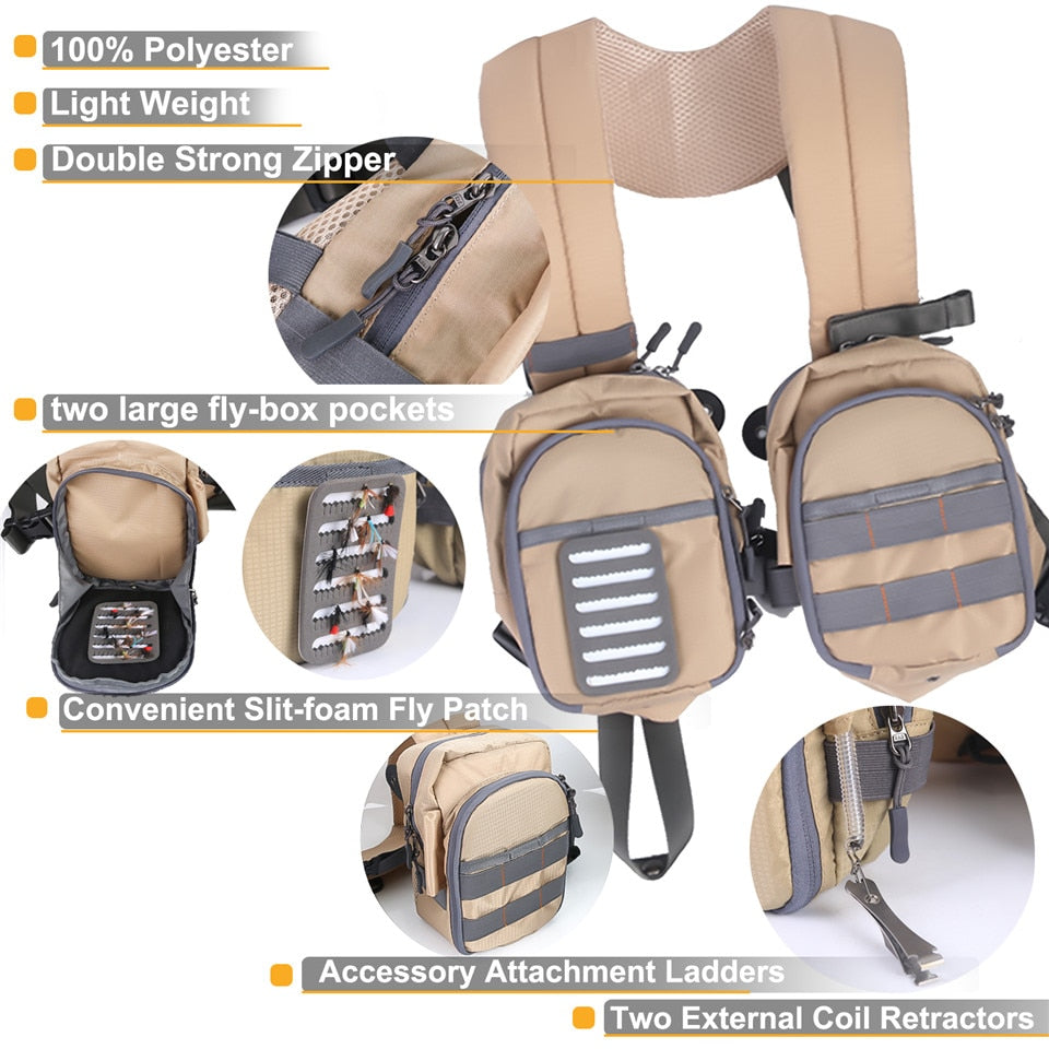 Maximumcatch KAH Light Weight Adjustable Fly Fishing Chest Pack