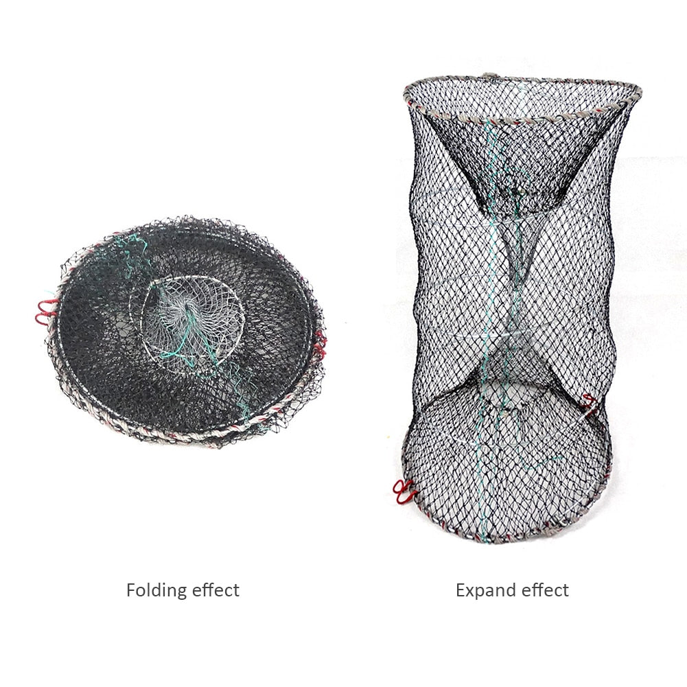 Foldable Bait Cast Mesh Fish Trap