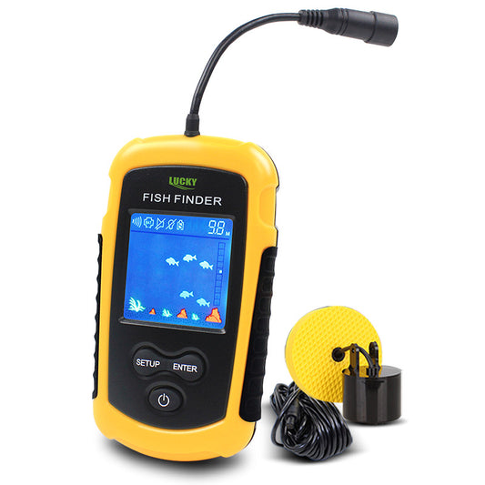 LUCKY Fish Finder 100M 200KHz Portable Sensor Fishing Finder Alarm